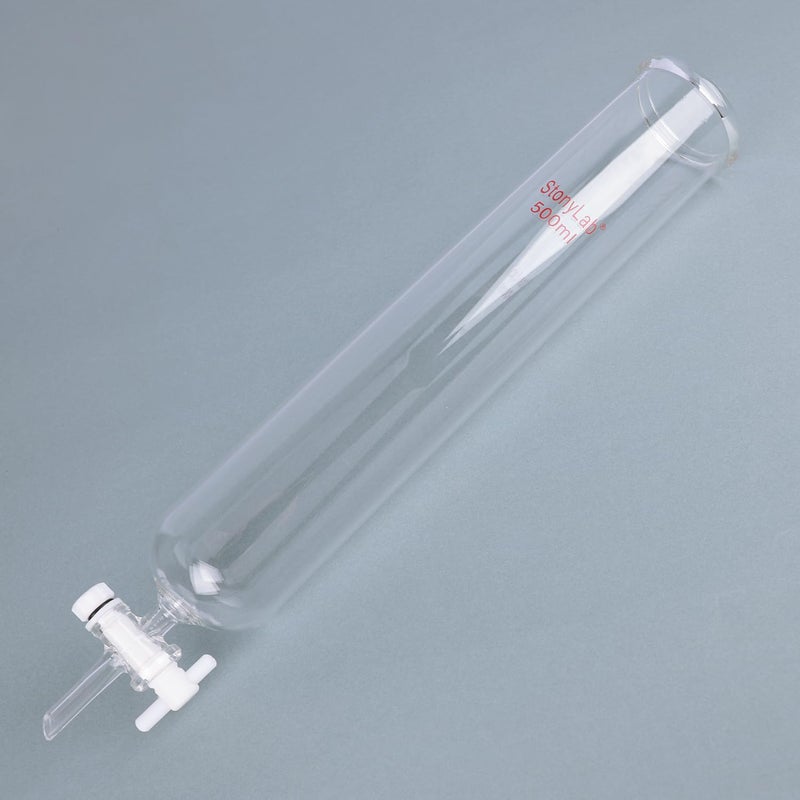 stonylab Dropping Funnel, Borosilicate Glass Burette Funnel with PTFE Stopcock for Laboratory and Home Use, 500 ml - Image 5